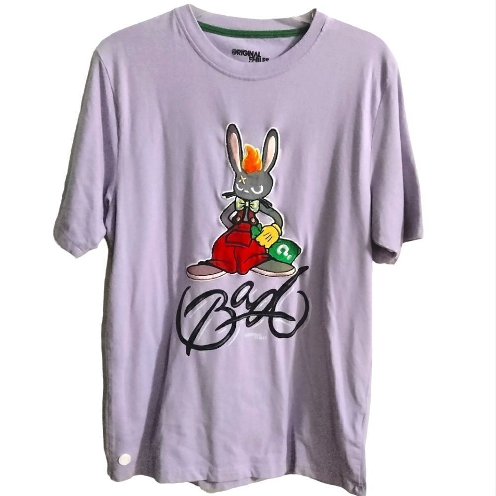 Original Fables Bad Bunny Urban Bunny Tee Shirt Sz M Lavender